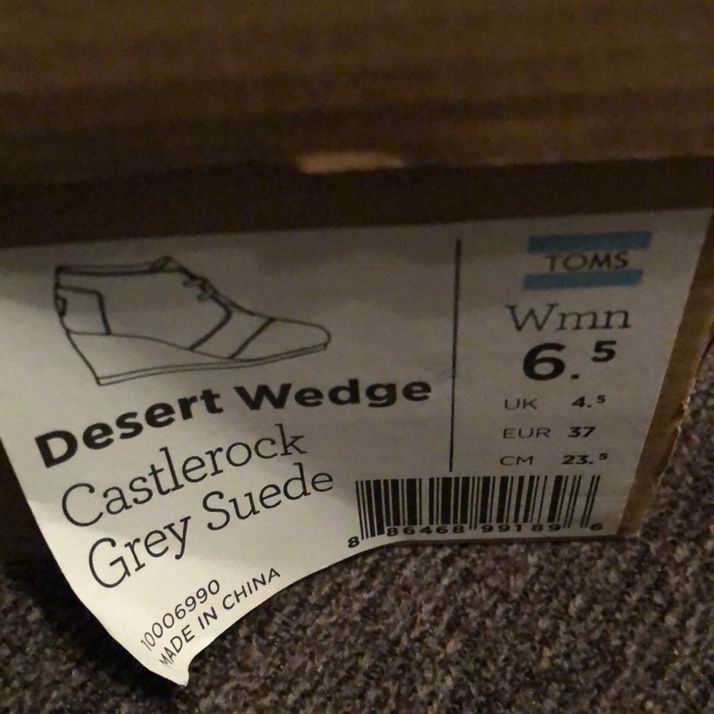 Toms desert wedge size 7 - Picture 2 of 3
